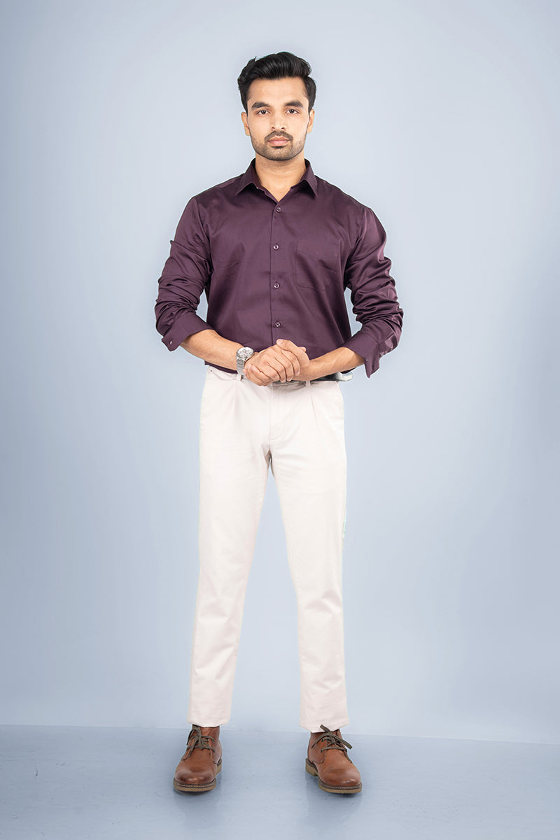 ONYX - PREMIUM GIZA SATIN FULL SLEEVE SHIRT