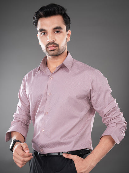 RHYS - PREMIUM MENS WEAR GIZA COTTON TEXTURED REGULAR FIT SHIRT