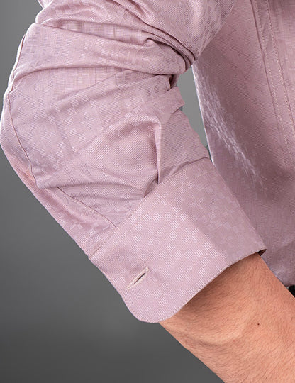 RHYS - PREMIUM MENS WEAR GIZA COTTON TEXTURED REGULAR FIT SHIRT