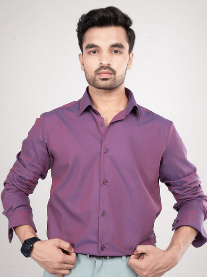 RIO - PREMIUM MENS WEAR COTTON IRIDESCENT REGULAR FIT SHIRT