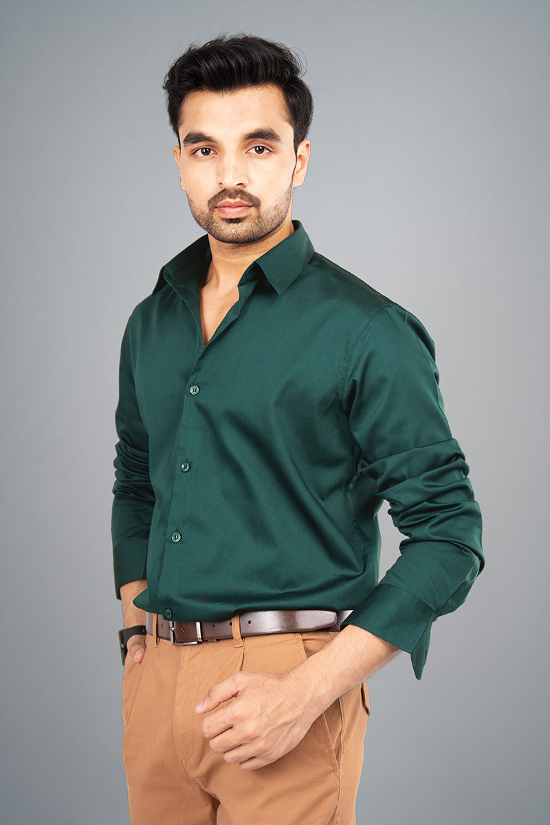 BRUNO- PREMIUM GIZA SATIN FULL SLEEVE SHIRT