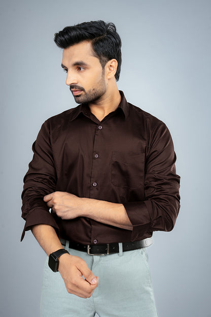ACE - PREMIUM GIZA COTTON SATIN SMART CASUAL REGULAR FIT SHIRT