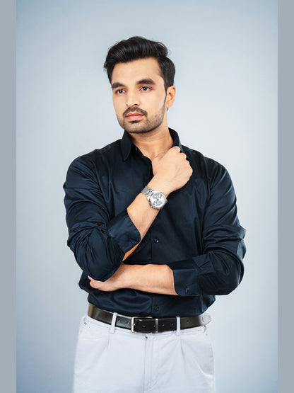 ARIS- PREMIUM GIZA SATIN FULL SLEEVE SHIRT