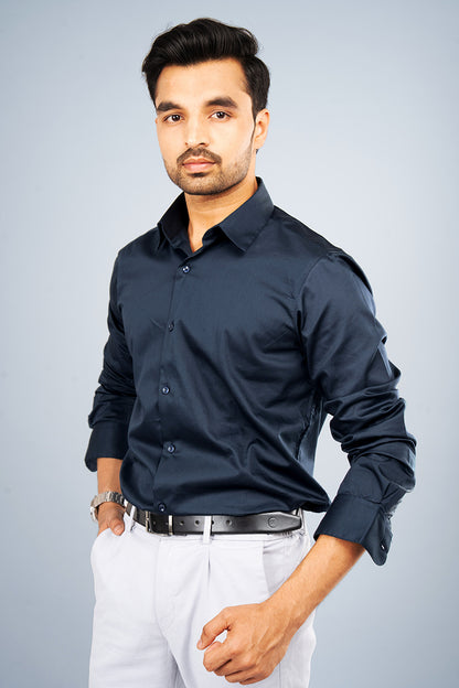 ARIS- PREMIUM GIZA SATIN FULL SLEEVE SHIRT