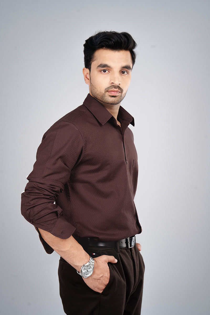 XAVIER - PREMIUM COTTON DOBBY SMART REGULAR FIT