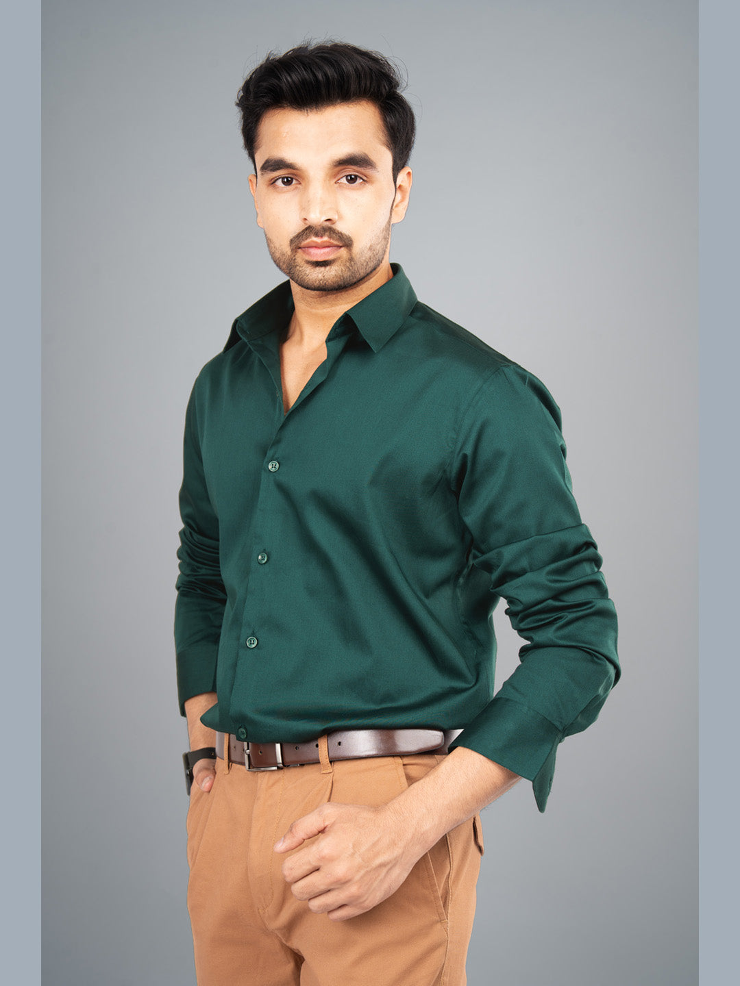 BRUNO- PREMIUM GIZA SATIN FULL SLEEVE SHIRT