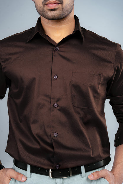 ACE - PREMIUM GIZA COTTON SATIN SMART CASUAL REGULAR FIT SHIRT
