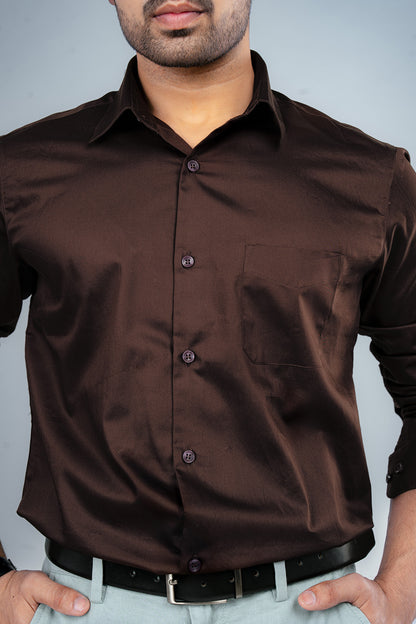 ACE - PREMIUM GIZA COTTON SATIN SMART CASUAL REGULAR FIT SHIRT