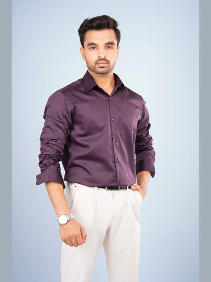 ONYX - PREMIUM GIZA SATIN FULL SLEEVE SHIRT