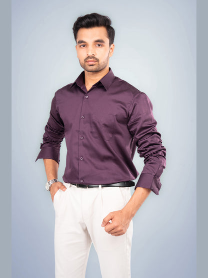 ONYX - PREMIUM GIZA SATIN FULL SLEEVE SHIRT