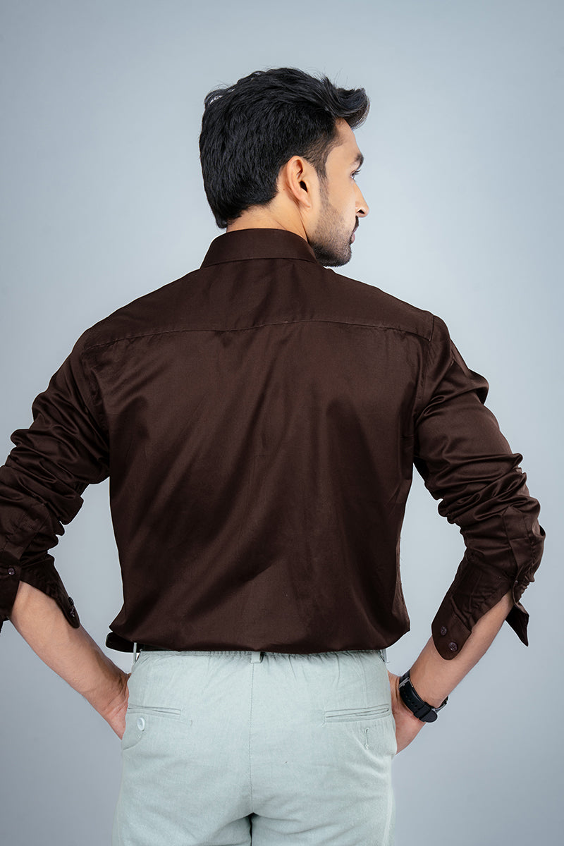 ACE - PREMIUM GIZA COTTON SATIN SMART CASUAL REGULAR FIT SHIRT
