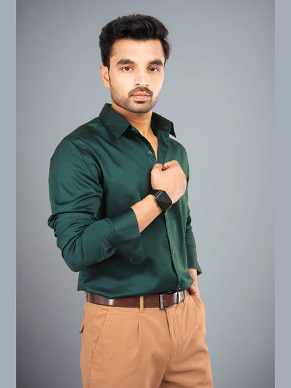BRUNO- PREMIUM GIZA SATIN FULL SLEEVE SHIRT