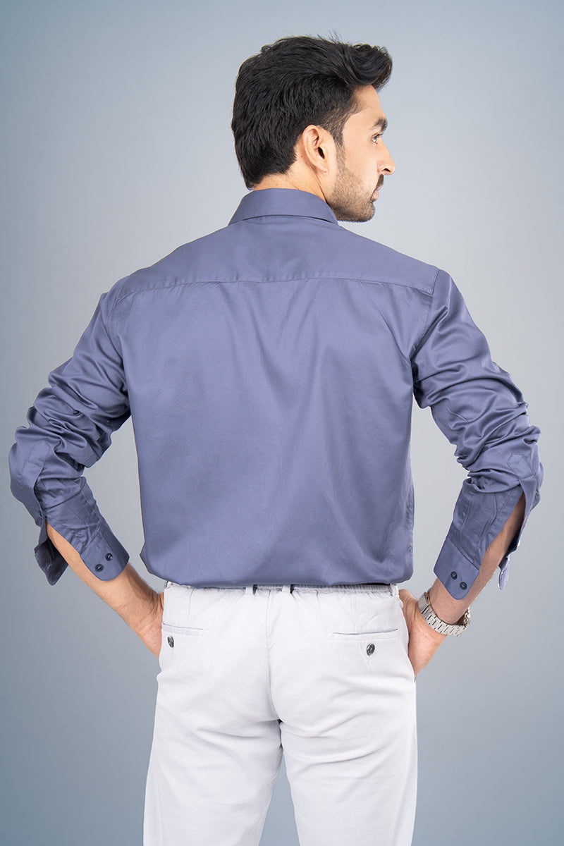 JADE - PREMIUM GIZA COTTON SATIN SMART CASUAL REGULAR FIT SHIRT