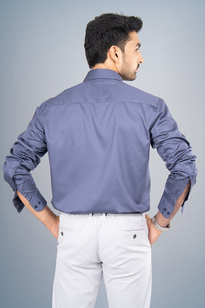 JADE - PREMIUM GIZA COTTON SATIN SMART CASUAL REGULAR FIT SHIRT