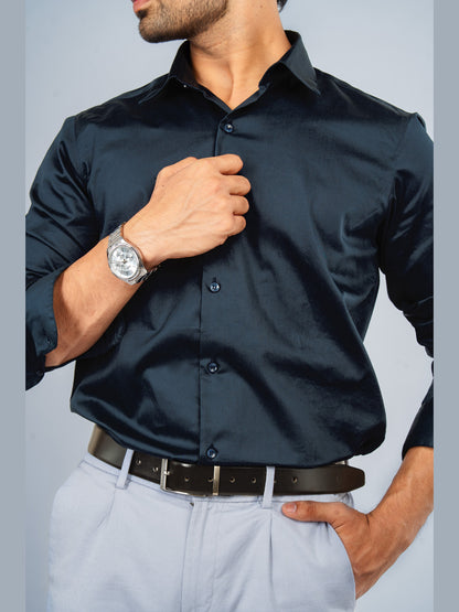 ARIS- PREMIUM GIZA SATIN FULL SLEEVE SHIRT