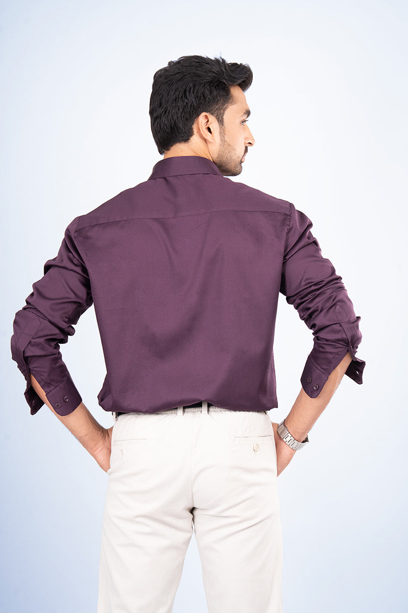 ONYX - PREMIUM GIZA SATIN FULL SLEEVE SHIRT
