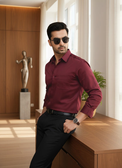 NEO - PREMIUM GIZA SATIN FULL SLEEVE SHIRT