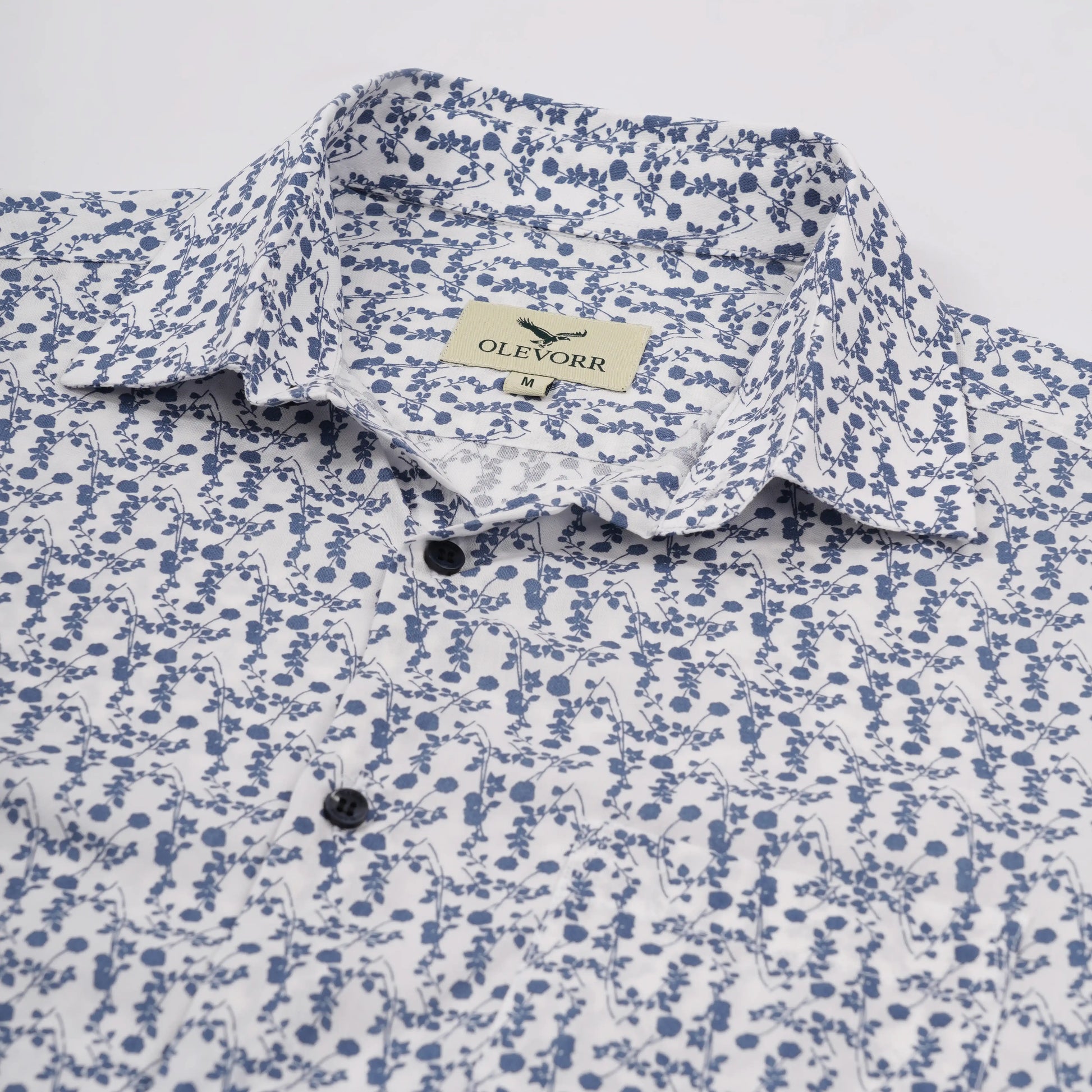 Raffo slim fit full sleeve men’s shirt — poplin fabric close-up