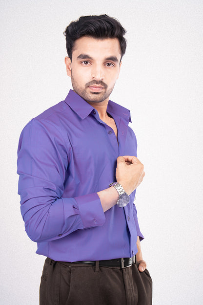 DARIO - PREMIUM MENS WEAR COTTON IRIDESCENT PARTY WEAR REGULAR FIT SHIRT