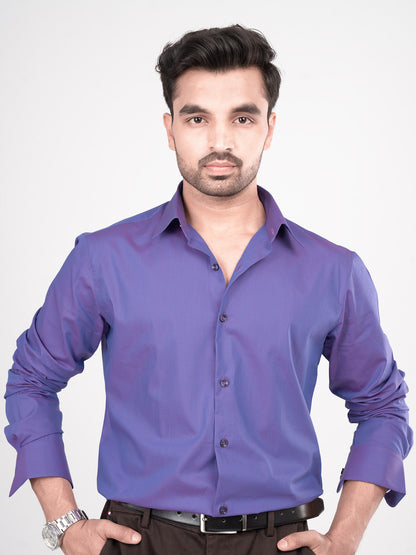 DARIO - PREMIUM MENS WEAR COTTON IRIDESCENT PARTY WEAR REGULAR FIT SHIRT