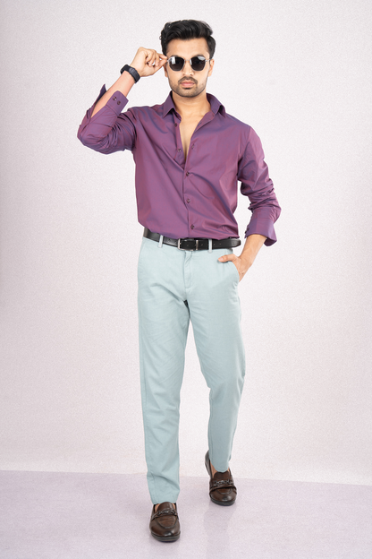 RIO - PREMIUM MENS WEAR COTTON IRIDESCENT REGULAR FIT SHIRT