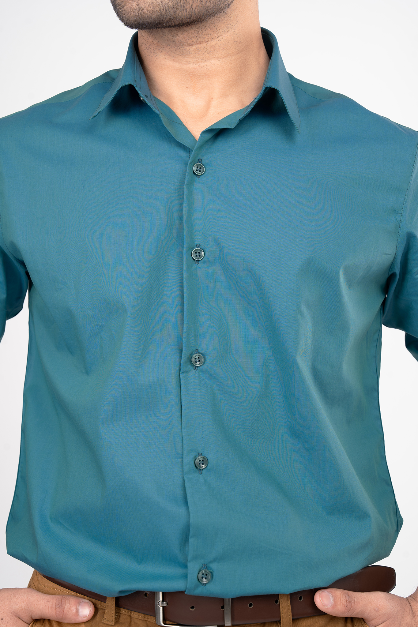 NIK - PREMIUM MENS WEAR COTTON IRIDESCENT PARTY WEAR REGULAR FIT SHIRT
