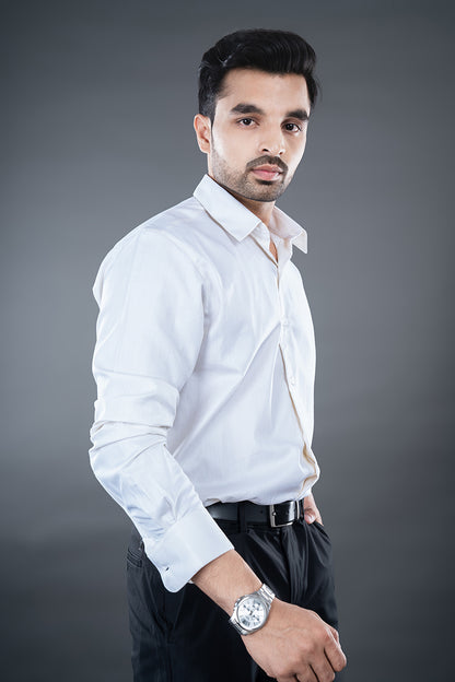 ALBIN - PREMIUM GIZA COTTON PRINTED TWILL WEAVE CASUAL REGULAR FIT SHIRT