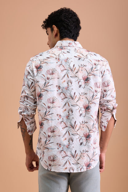 BLYDE- MENS BLYDE PREMIUM COTTON PEACH CASUAL SLIM FIT SHIRT